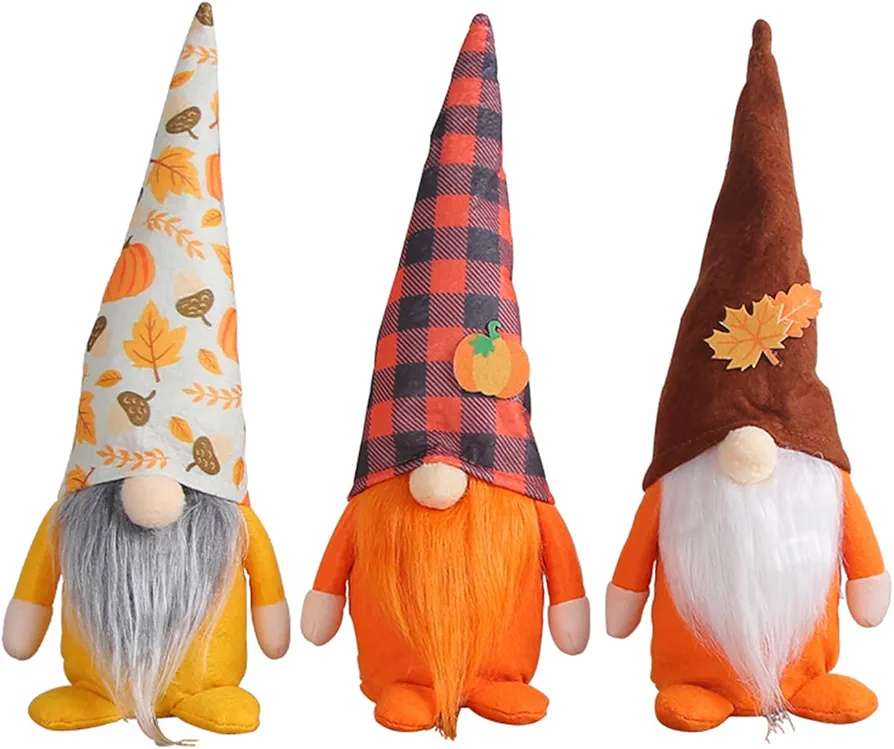 Party Harvest Festival Decorative Gnome 3pcs/set Ornaments Decoration Crafts For Dining Room Kitchen Decoration Present Fall Harvest Gnomes