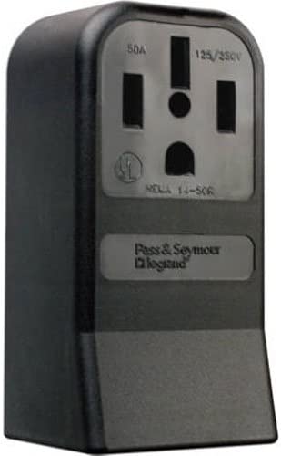 Legrand - Pass & Seymour 3854CC6 Surface Mount Outlet 50-Amp 125-volt/250-volt Three Pole Four Wire