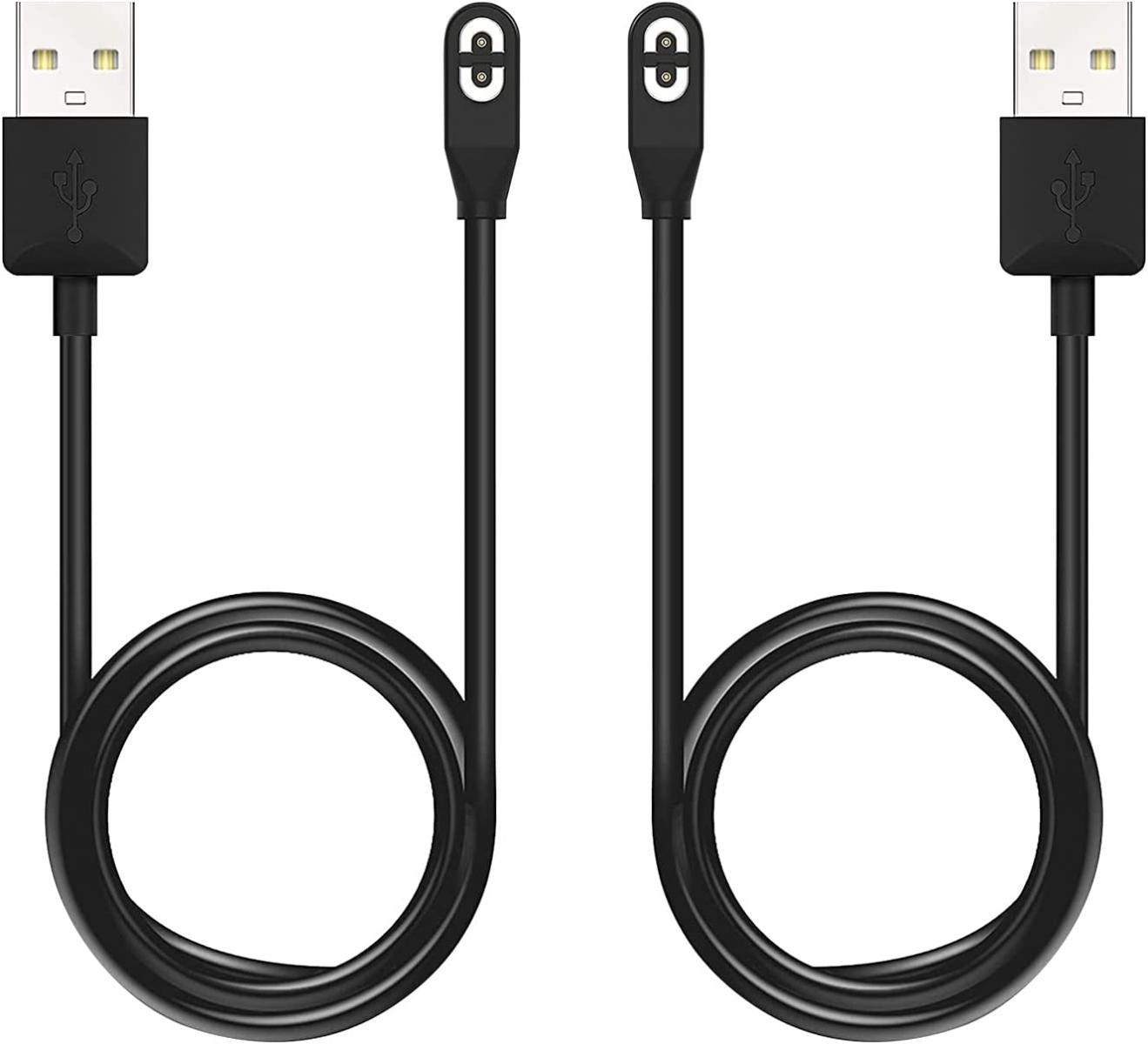 2 Pack Magnetic Charger Compatible with AfterShokz Aeropex AS800 & OpenComm ASC100SG & Shokz OpenRun Pro, 3.3ft Replacement USB Charging Cable for AfterShokz Bone Conduction Headphones