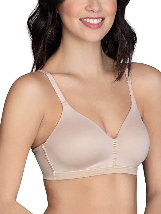 Vanity Fair Women’s Wireless Beyond Comfort Bra with Seamless Back (34B-44DD)