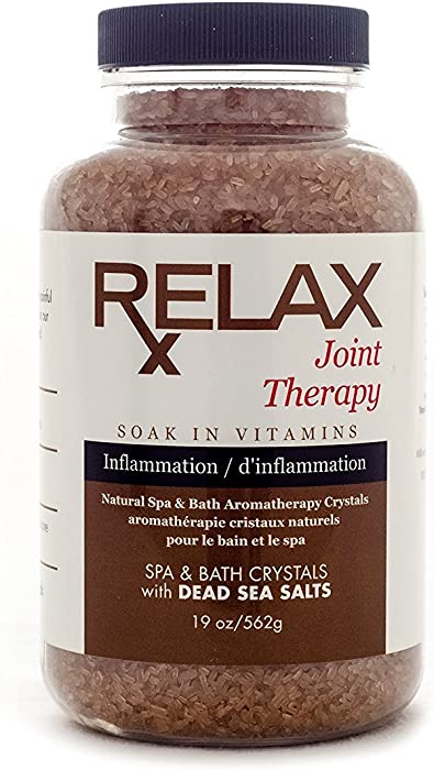 Epsom Salts- 19 Ounce - Bath Salt Joint Health Infused with Vitamins and Minerals to Relax Aches, Pains, and Inflammation- Hot tub, spa and Shower Safe