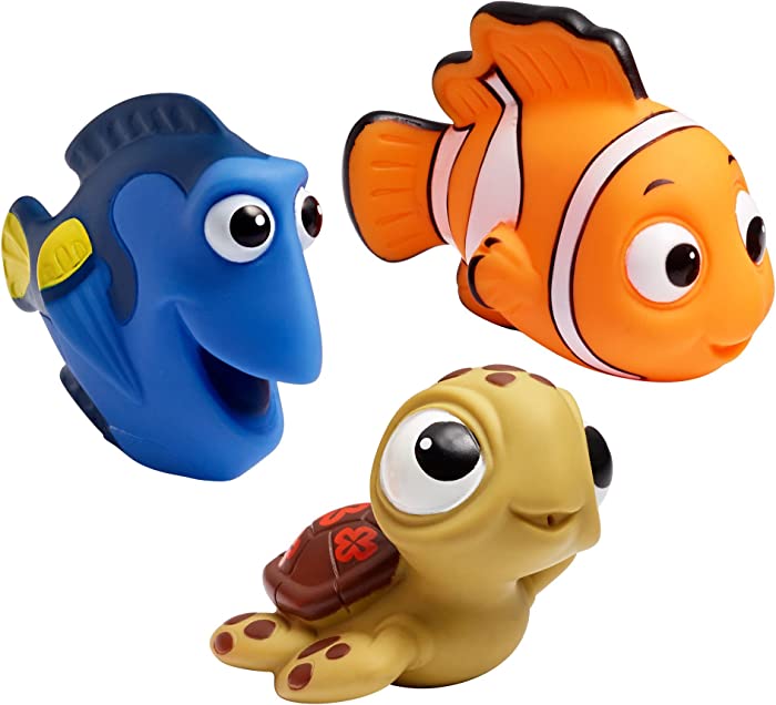 The First Years Disney Finding Nemo Baby Bath Squirt Toys for Sensory Play