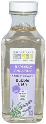 Aura Cacia Aromatherapy Bubble Bath, Relaxing Lavender 13 oz (Pack of 12)