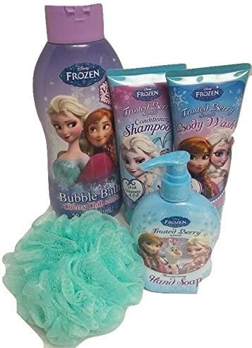 Disney Frozen Children's Bath & Body Gift Set 5pcs Bubble Bath, Shampoo, Body wash, Hand Soap and Bath sponge Competing Marketplace Offers