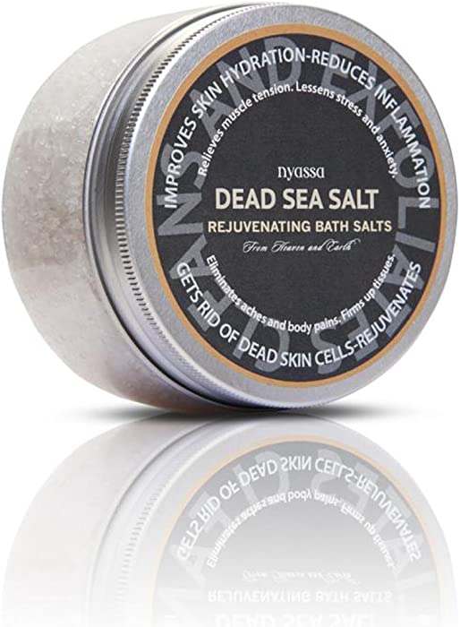 Nyassa Dead Sea Bath Salt 220g with the therapeutic benefits of dead sea salt and relaxing epsom salt