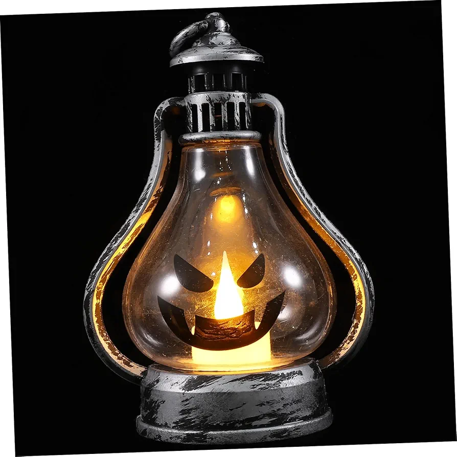 BESTOYARD halloween decorations outdoor desktop decor outdoor lantern astetic room decor battery lantern outdoor halloween decorations halloween hanging decor PVC candle light indoor