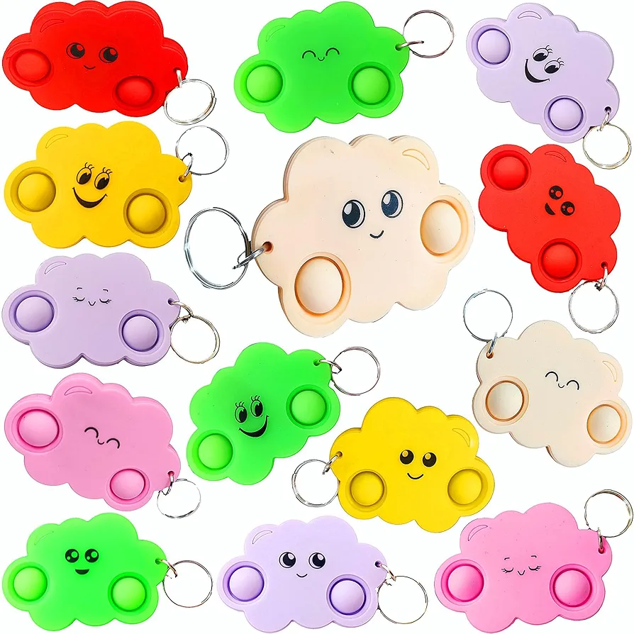 24 Packs Bulk Mini Cloud fidgets Toys for Kids Children Classroom Students Gift Prize from Teacher,Sky Cloud Animal Birthday Party Favors