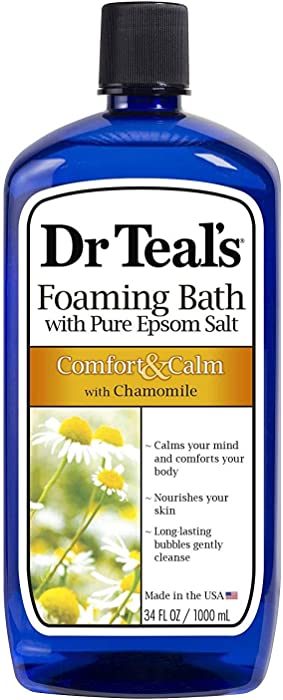 Dr Teals Epsom Salt Foaming Bath Comfort Chamomile, 34 Oz.