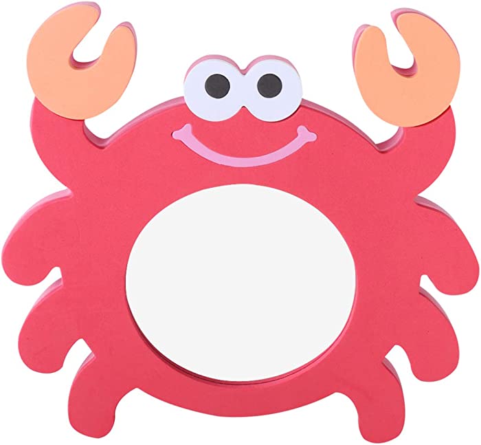 TOYANDONA 1pcs Baby Mirror Bath Toy Cartoon Crab Mirror Bathing Plaything Water Toy for Children Kids Gift for Christmas Educational Toys