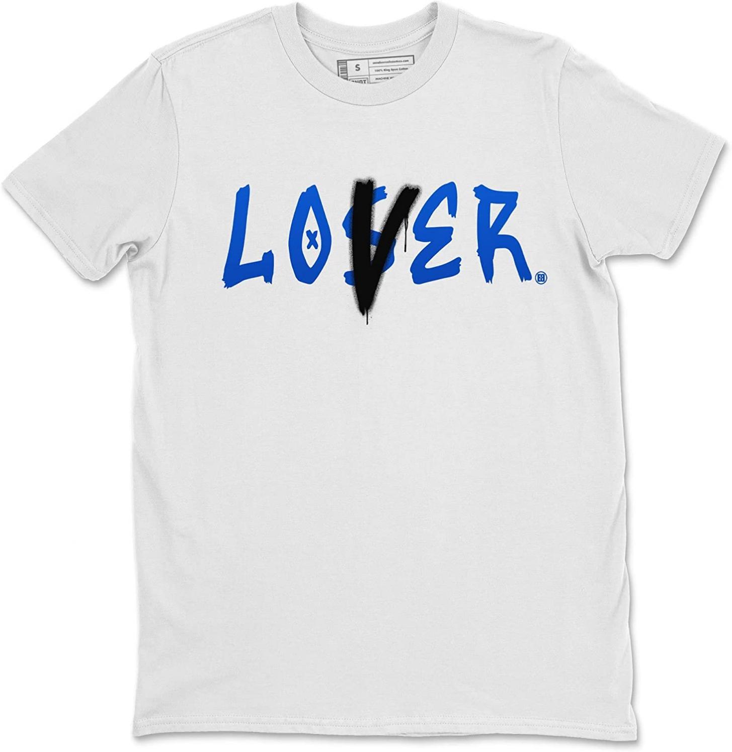 Loser Lover 3 Retro Racer Blue Black Cement Grey White Sneaker Match Tee