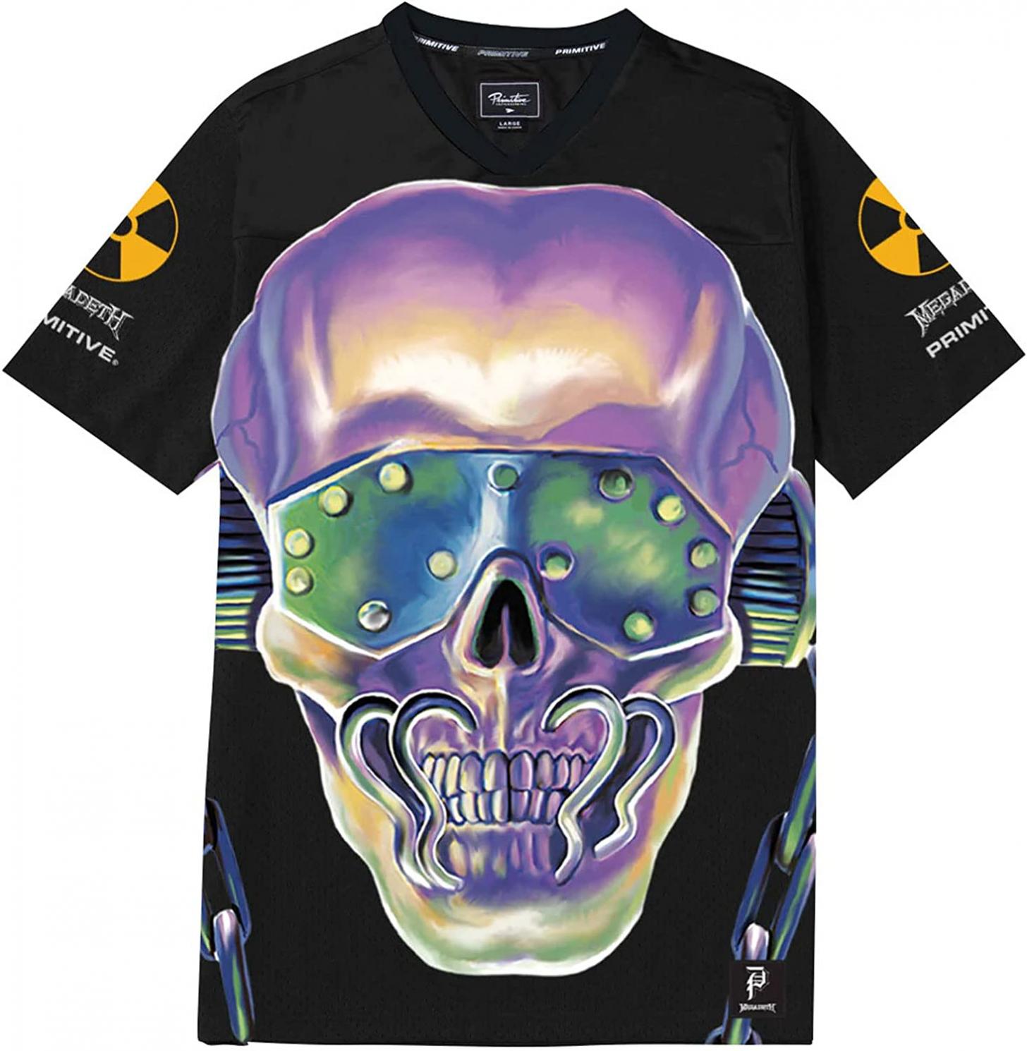 Primitive Skateboarding Men's Rattlehead Jersey Black Short Sleeve T Shirt