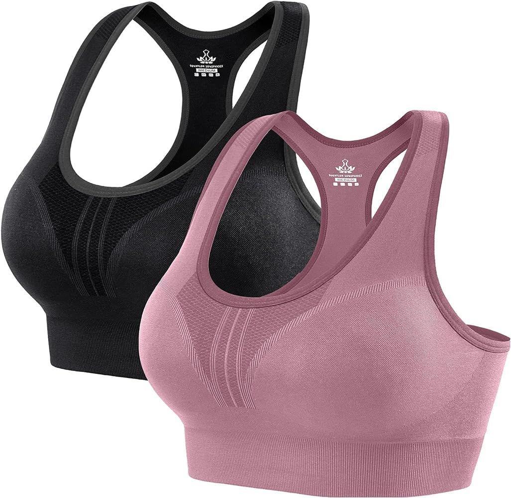 Heathyoga High Impact Sports Bras for Women Padded Sports Bras for Women Workout Bras for Women Racerback Bras Yoga Bras