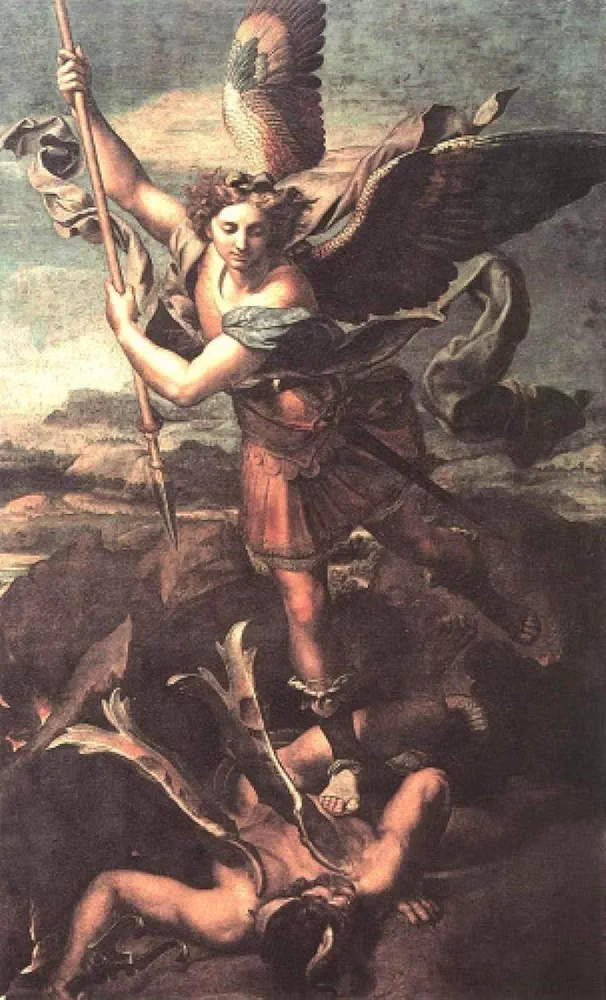 Paint by Numbers for Adult Rafael St. Michael Defeats The Devil and Kids Arts Craft for Home Wall Decor