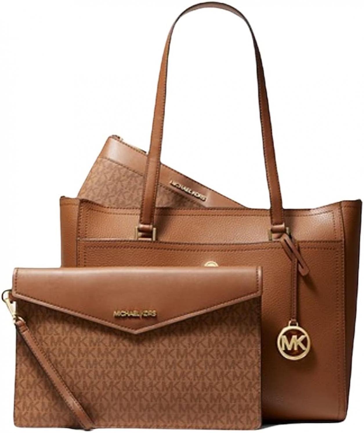 Michael Kors Maisie Large Pebbled Leather 3-IN-1 Tote Bag