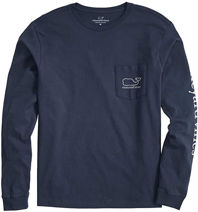 vineyard vines Men's Long Sleeve Modern Whale Pocket T-Shirt