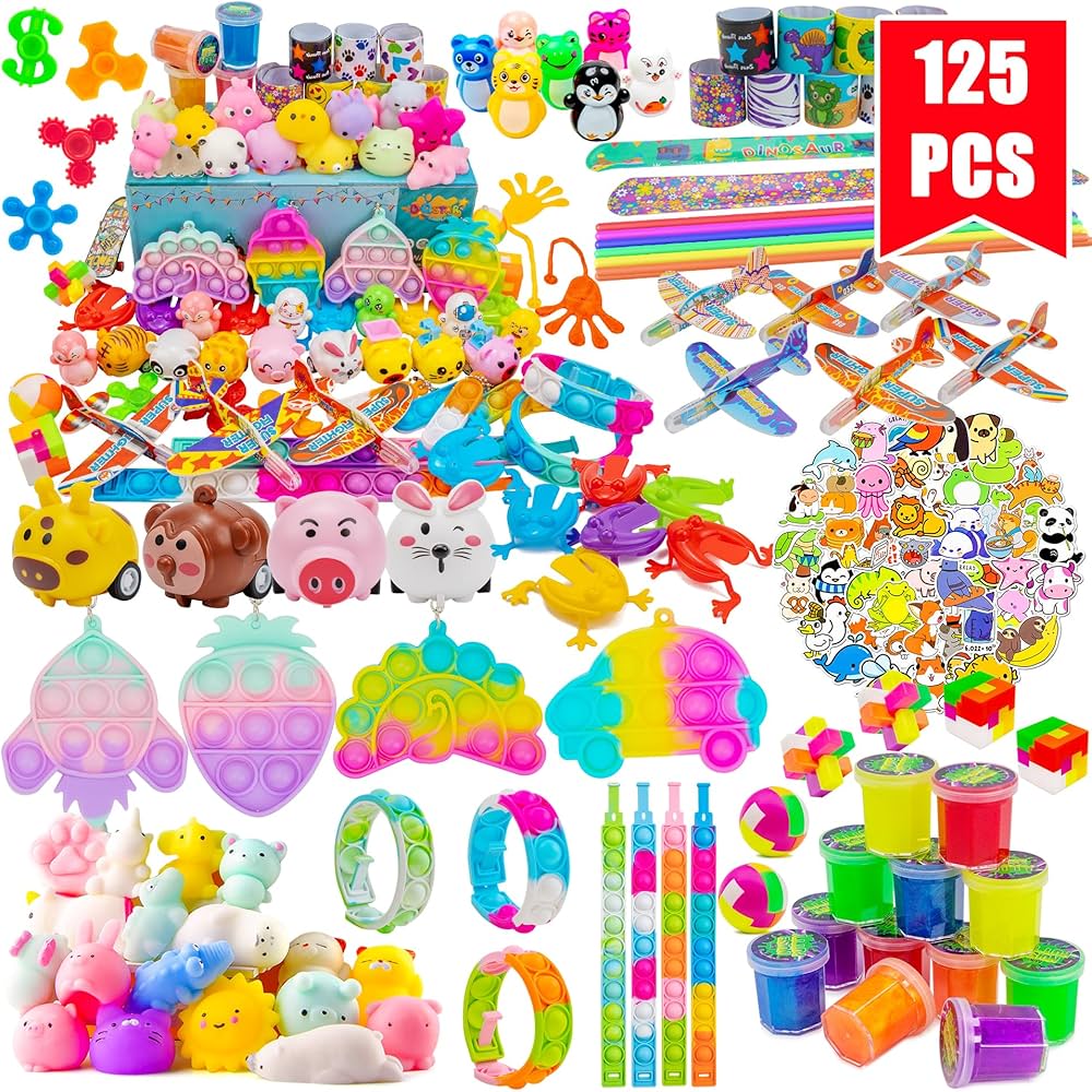 Party Favors Toy for Kids, Treasure Box Prizes for Classroom, Birthday Party, School Classroom Rewards, Carnival Prizes, Pinata Fillers, Treasure Chest, Goodie Bag Stuffers for Boys Girls 4-8-12