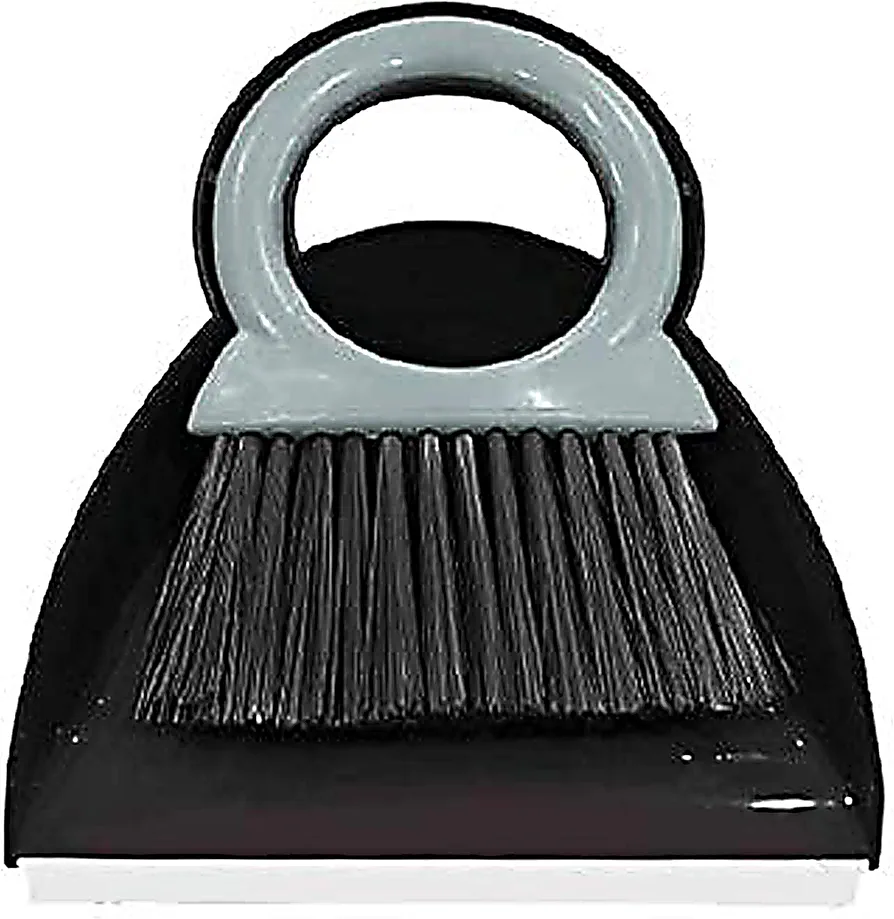 Mini Table Dustpan and Brush - Clean Crumbs and Dirt of Tablecloths, Desks and Dining Room Tables - Comfortable Handle, Strong Bristles - Shabbos Table Accessories by The Kosher Cook