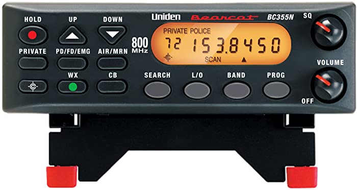 Uniden BC355N 800 MHz 300-Channel Base/Mobile Scanner, Close Call RF Capture, Pre-programmed Search “Action” Bands to Hear Police, Ambulance, Fire, Amateur Radio, Public Utilities, Weather, and More, Black