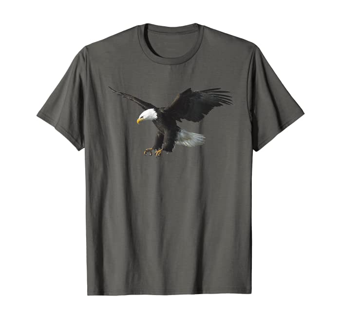 Majestic Flying American Bald Eagle Photo Portrait T-Shirt