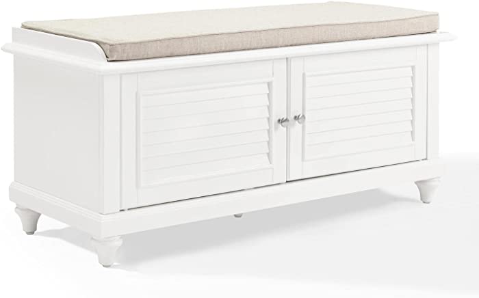 Crosley Furniture Palmetto Entryway Bench - White