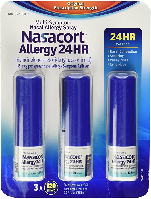 Nasacort Allergy 24hr Non-Drip Nasal Spray (120 Sprays, 3 pk.)