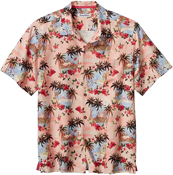 Tommy Bahama Greetings from Florida Silk Camp Shirt