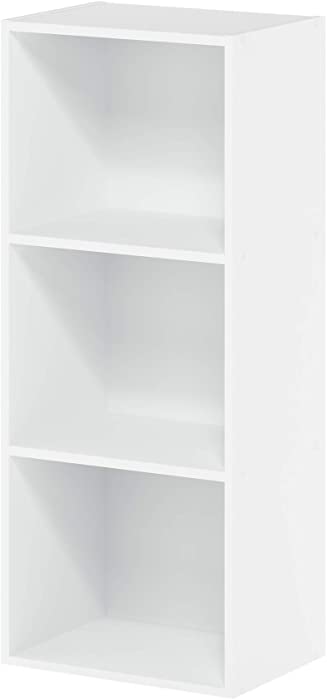 Furinno Luder Bookcase / Book / Storage , 3-Tier, White