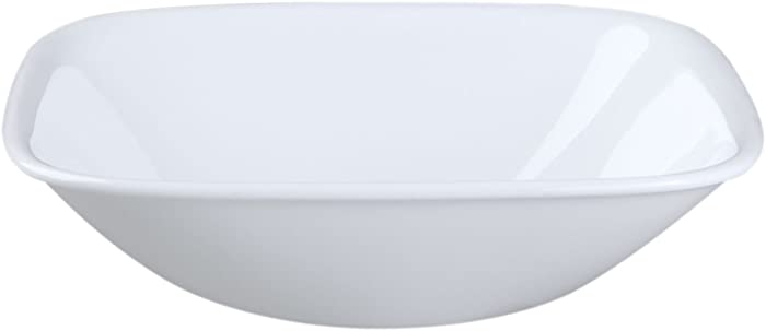 Corelle Square Pure White 10 Ounce Soup/Cereal Bowl (Set of 4)