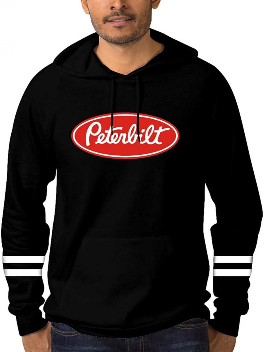 Vchat Men's Peterbilt Pullover Hoodies Long Sleeve Hooded Sweatshirt