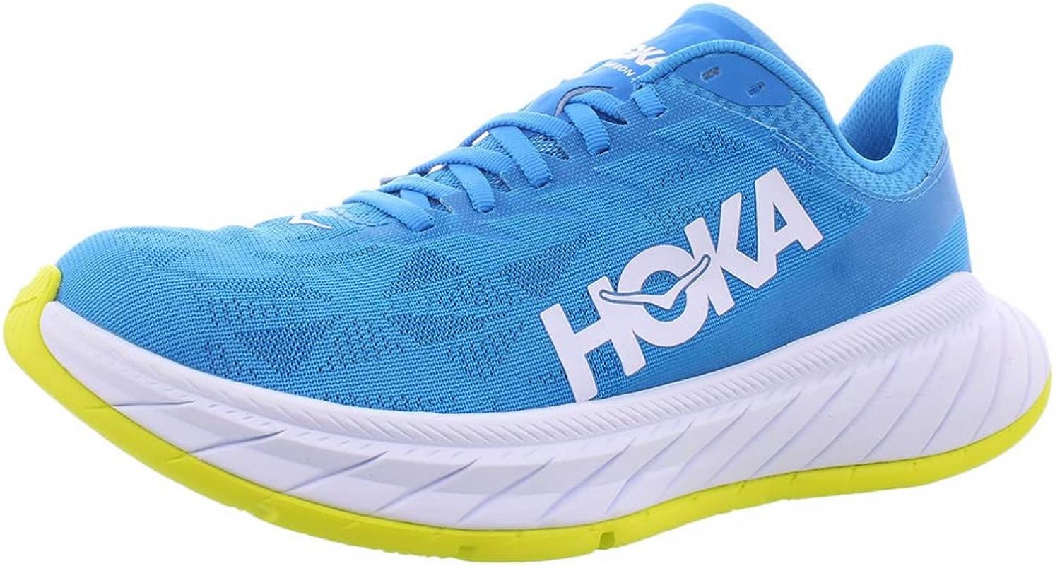 HOKA ONE Carbon X 2 Womens Shoes, Hot Coral/Black Iris