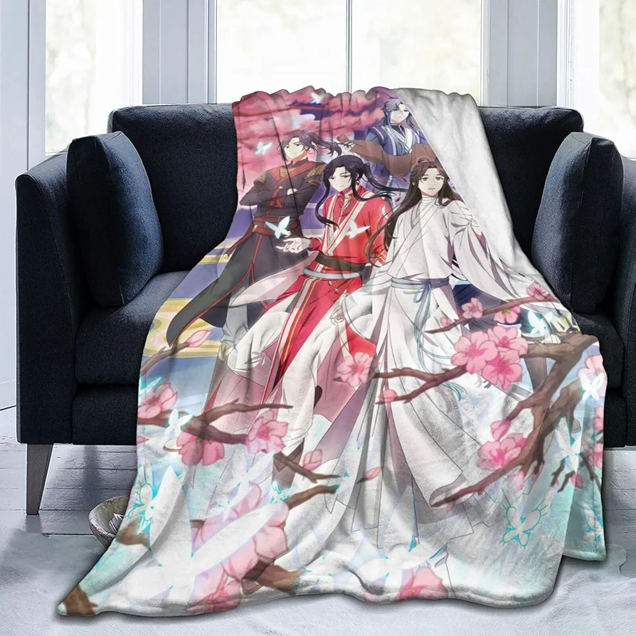 Anime Heaven Official'S Blessing Blanket Warm Super Soft Fleece Throw Blanket for Air-Conditioned Rooms Sofa Bedroom 40"X30"