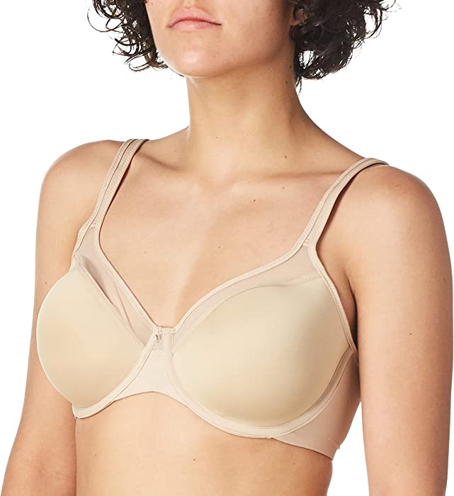 Bali One Smooth U Underwire Bra, Ultra Light Underwire T-Shirt Bra, Convertible Underwire Bra with Stay-in-Place Straps