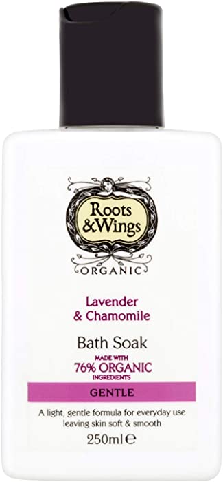 Roots and Wings Organic Gentle Lavender and Chamomile Bath Soak 250ml