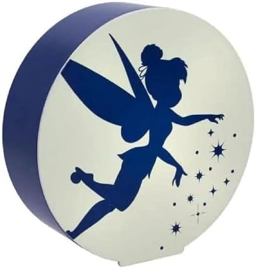 Paladone Tinker Bell Official Licensed Disney Accent Light, Princess Lamp Girls Room Decor Fairy Night Light Nursery Disney Character Accessory