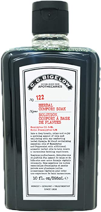 C.O. Bigelow Herbal Comfort Soak (Cold and Flu Soak) Herbal Formula with Eucalyptus Oil - No. 122