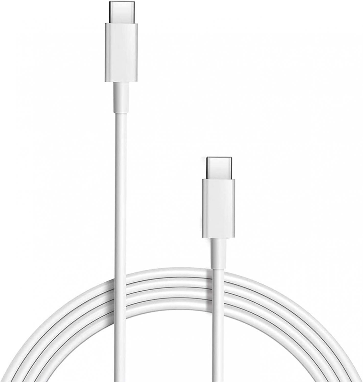 MacBook Pro Charging Cable, 100W Replacement USB-C to Type-C Fast Charger Cord Compatible with MacBook Pro 16 Inch 15 Inch MacBook Air 13 Inch iPad Pro 3A Fast Charging (100W USB-C)