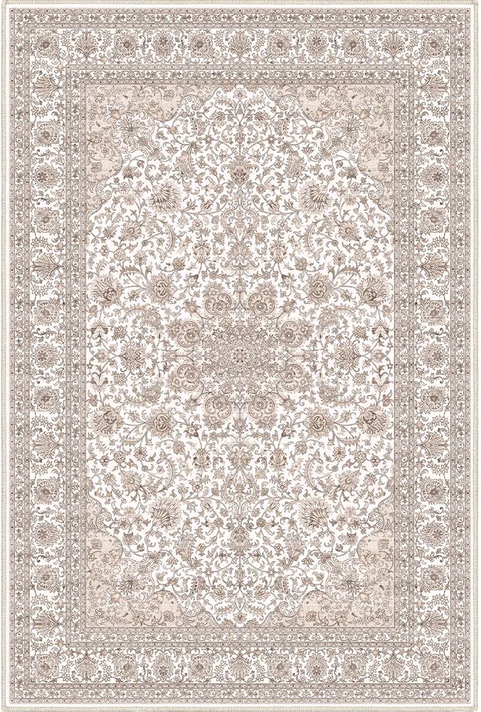 Machine Washable Rug 5'x7' Vintage Design Washable Area Rugs with Non Slip Rugs for Living Room Bedroom Traditional Accent Rug Carpet, Home Decor 5x7 Area Rugs (Beige Brown 5x7)…