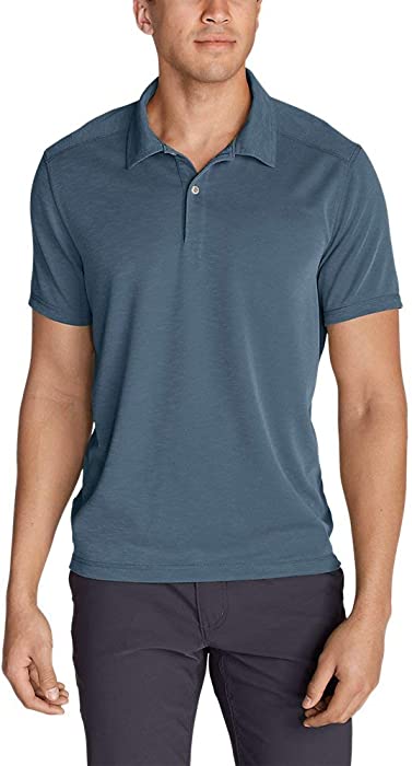 Eddie Bauer Men's Contour Performance Slub Polo Shirt