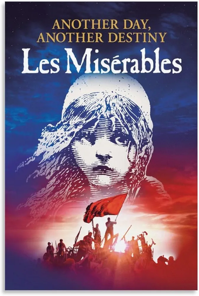 THAELY Les Miserables Poster The Broadway Musical Wall Art Canvas Print (9) Canvas Painting Posters And Prints Wall Art Pictures for Living Room Bedroom Decor 12x18inch(30x45cm) Unframe-style-5