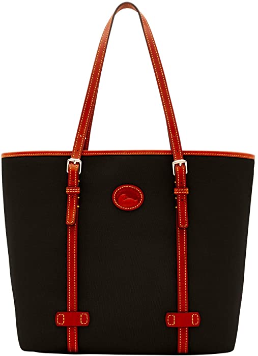 Nylon East/West Tote Black