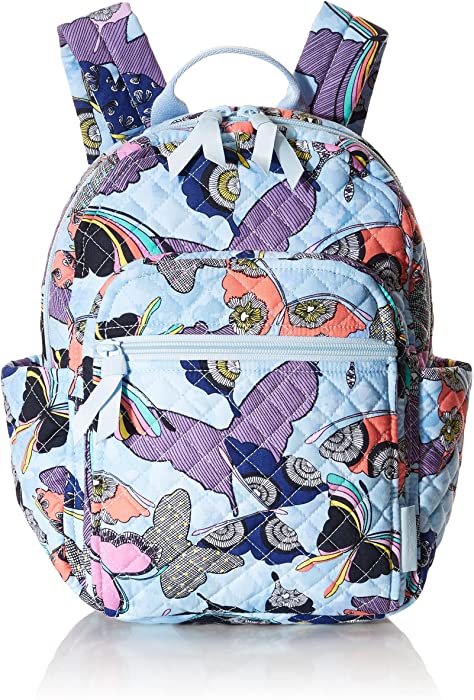 Vera Bradley Women's Cotton Small Backpack Bookbag