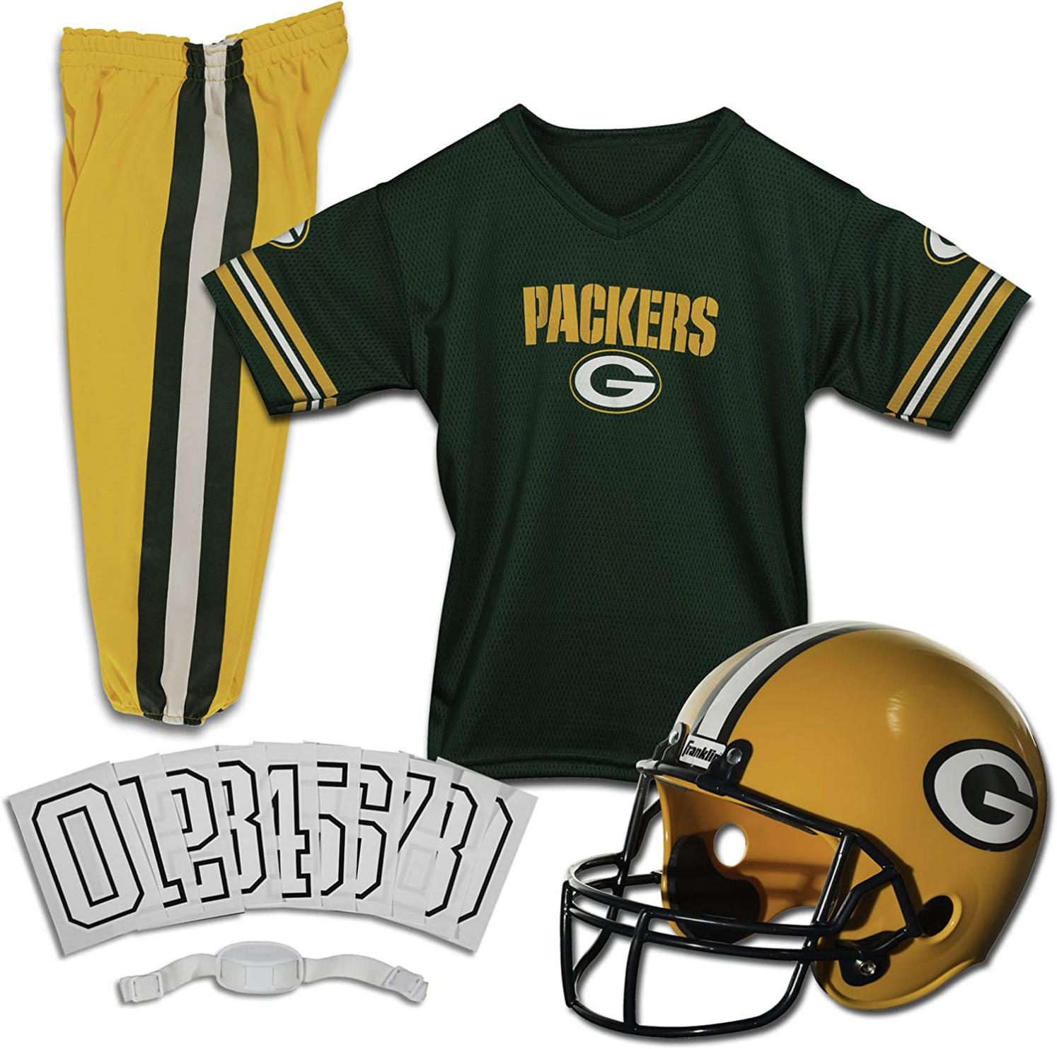 Franklin Sports NFL Kids Football Uniform Set - NFL Youth Football Costume for Boys & Girls - Set Includes Helmet, Jersey & Pants