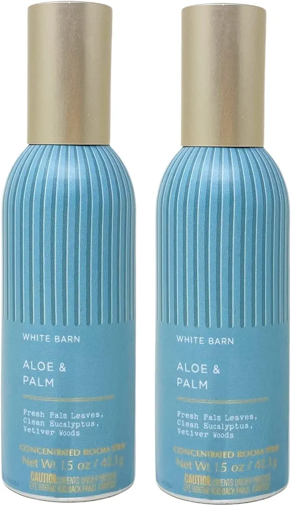 Bath & Body Works Aloe + Palm 2 Pack Concentrated Room Spray - 1.5 oz / 42.4 g each