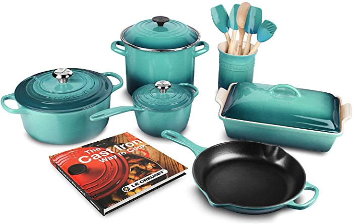 Le Creuset 16-piece Cookware Set (Caribbean)