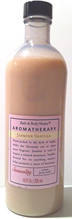 Bath and Body Works Aromatherapy Jasmine Vanilla Sensuality Serene Foam Bath 10 Oz