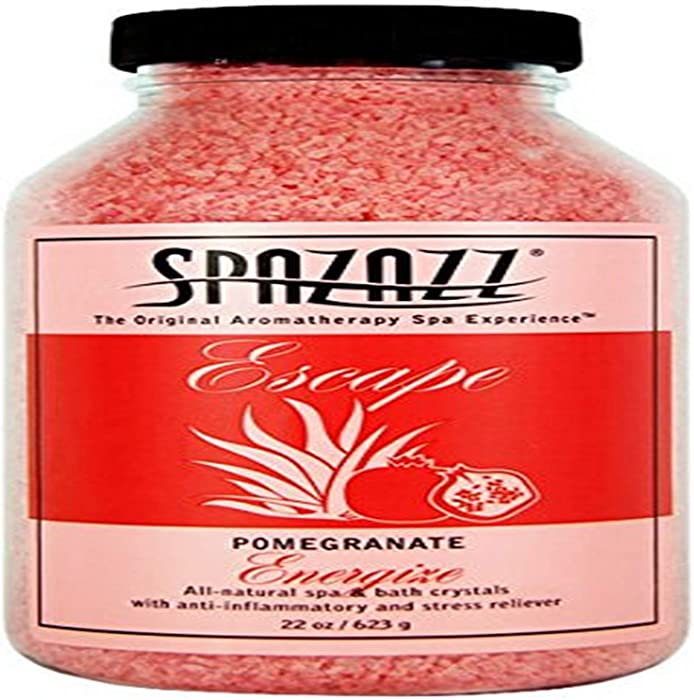 Spazazz SPZ-261 Escape Aromatherapy Crystals Container, 22-Ounce, Pomegranate Energize