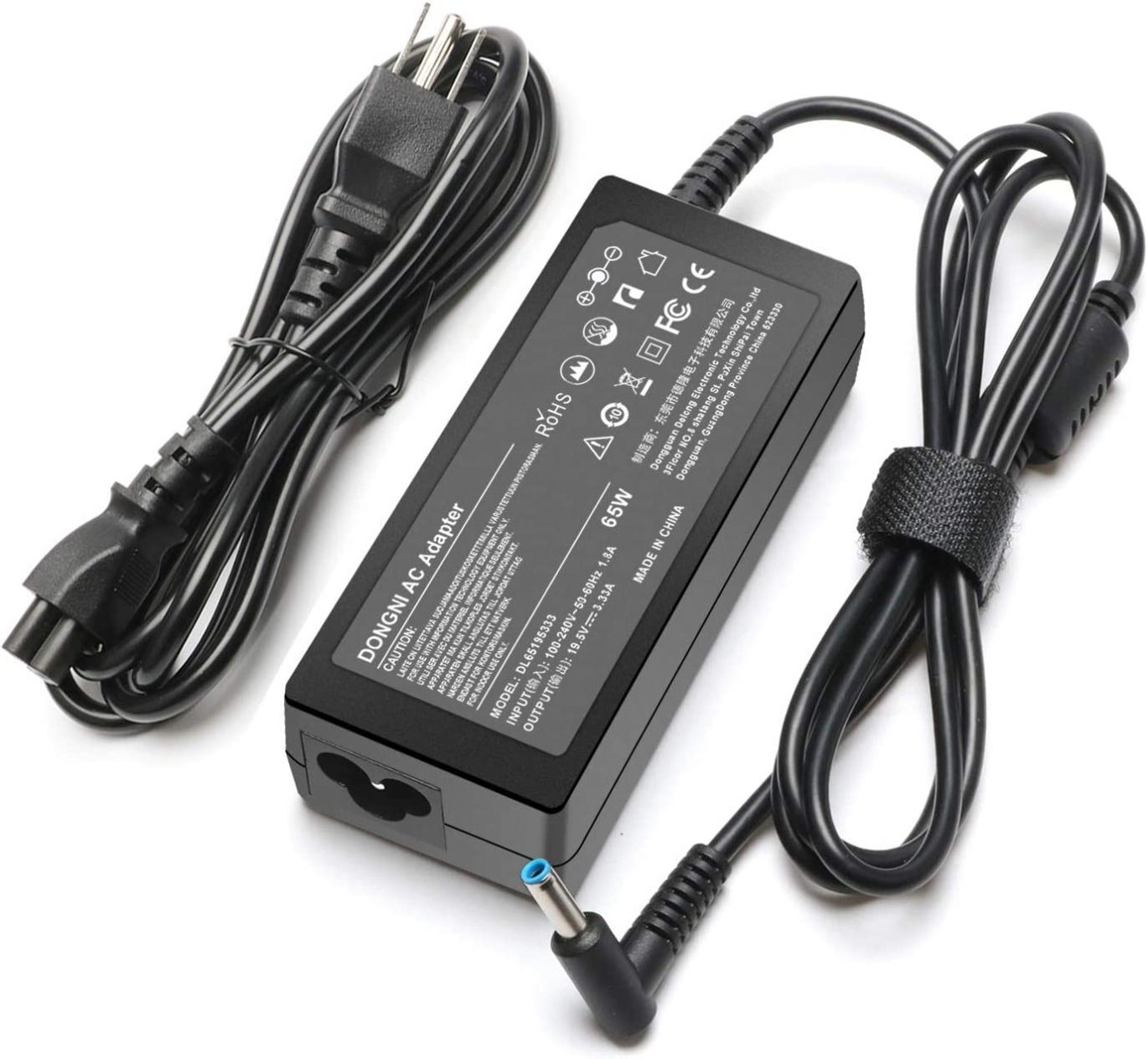 65W 19.5V 3.33A Ac Adapter for HP Pavilion x360 11 13 15, Zbook 14u G4 G5 15u 15 G3, 15-f111dx 15-f211wm 15-f233wm 15-f278nr 15-r052nr 15-r132wm Power Supply Blue Tip