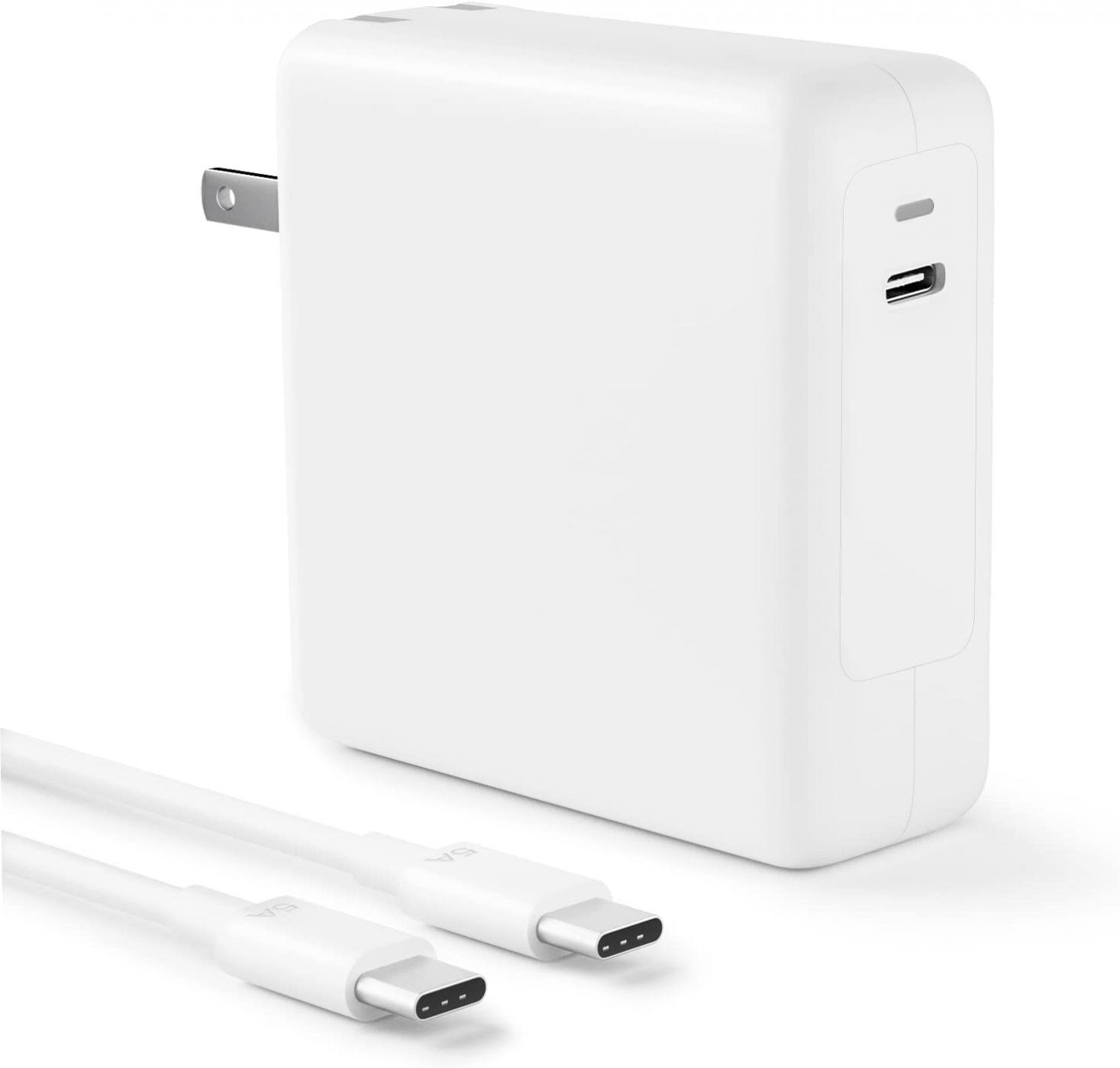 MacBook Pro Charger,100W USB C Charger for MacBook Pro 16, 15, 14, 13 Inch, MacBook Air Charger USB-C Laptop Charger for Mac Book Pro Air 2022 (M2)/2021/2020/2019/2018, 6.6ft 5A USB C to C Cable