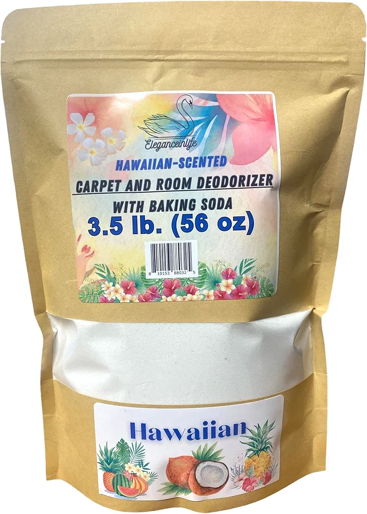 Hawaiian-Scented Carpet and Room Deodorizer with Baking Soda, 3.5 lb. (56 oz)