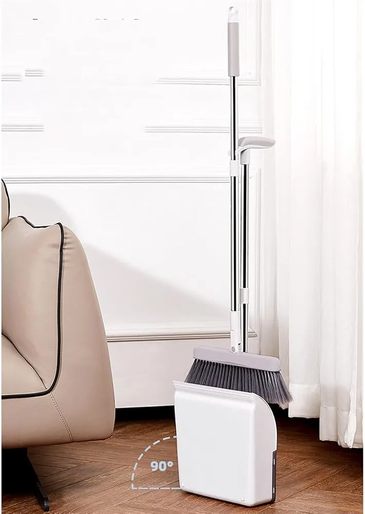 Folding Standing Broom Household Broom Sweeper Dustpan Set Sweep Broom Sweeper Household